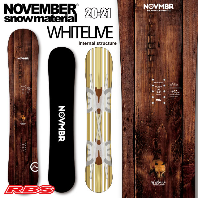 NOVEMBER 20-21 WHITELIVE スノーボード 日本正規品 予約商品 RBS