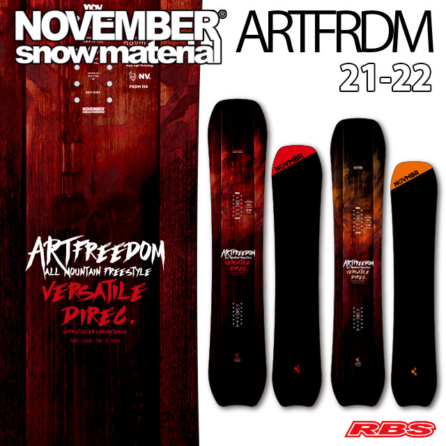 NOVEMBER 21-22 ARTFREEDOM スノーボード 日本正規品