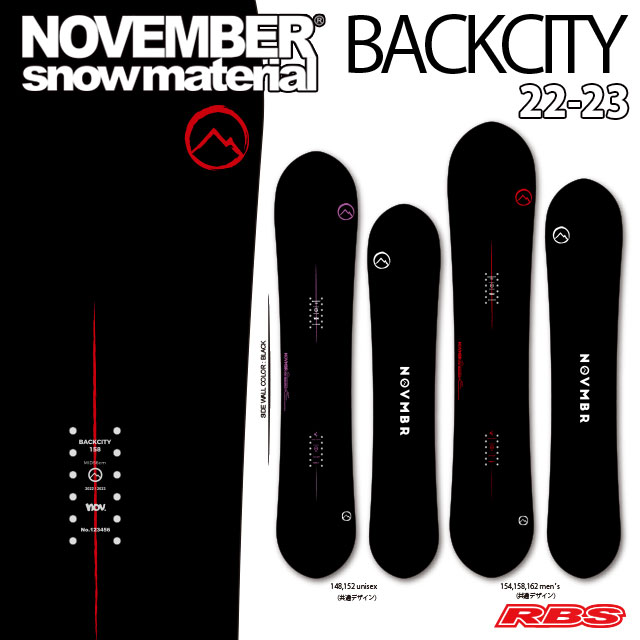 NOVEMBER 22-23 BACKCITY スノーボード 日本正規品 予約商品