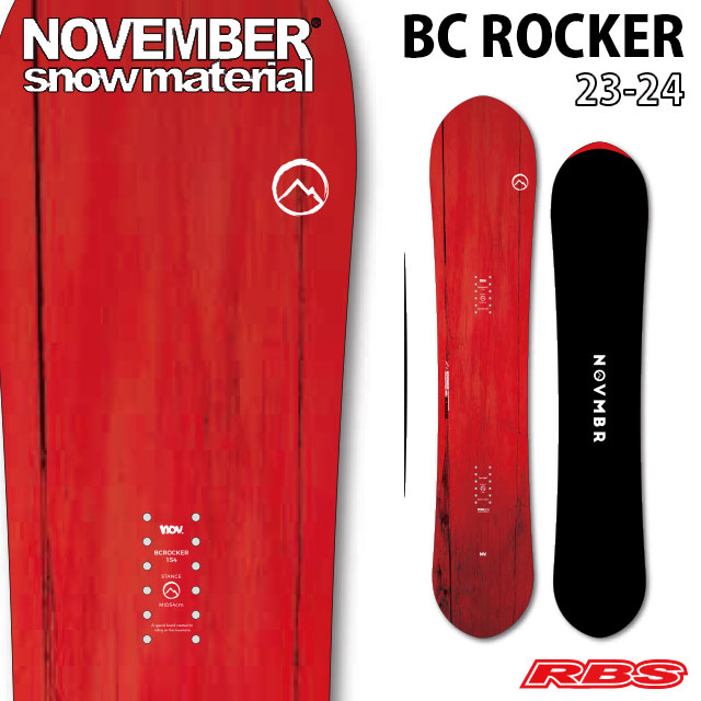 NOVEMBER 23-24 BC ROCKER 154 スノーボード 日本正規品