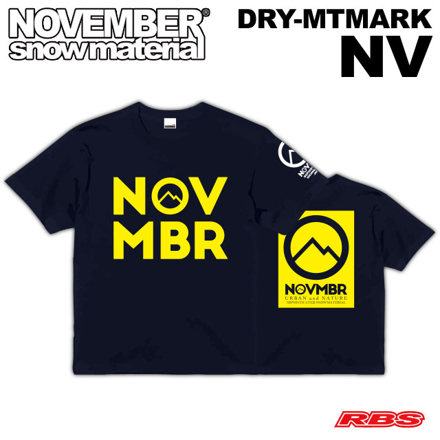 NOVEMBER Tシャツ DRY-MTMARK NV ネイビー 21-22  日本正規品