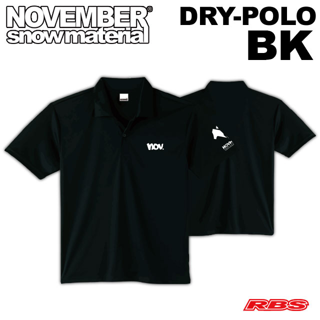 NOVEMBER ポロシャツ DRY-POLO BK ブラック 21-22  日本正規品