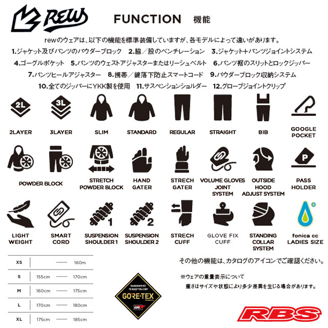 REW 21-22 THE REALITY BIB PANTS 日本正規品 予約商品