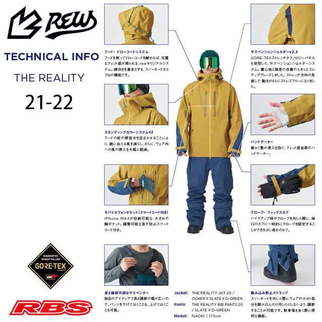 REW 21-22 THE REALITY JKT 日本正規品 予約商品