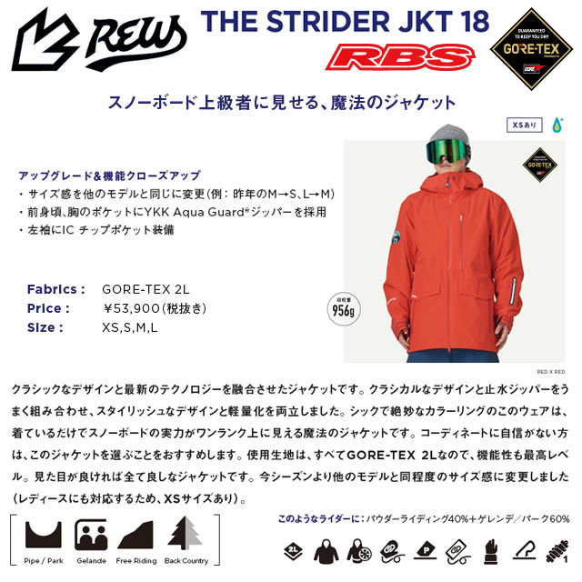 REW THE STRIDER JACKET 21-22