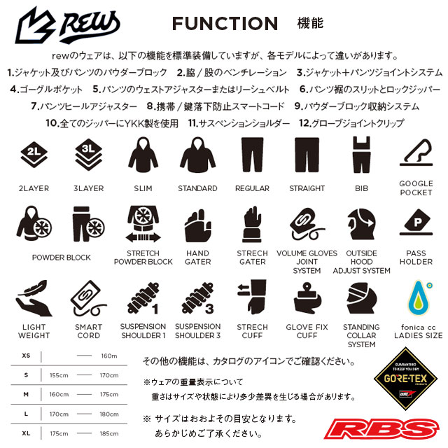 REW 22-23 THE KAMIKAZE BIB PANTS 日本正規品 予約商品 RBS