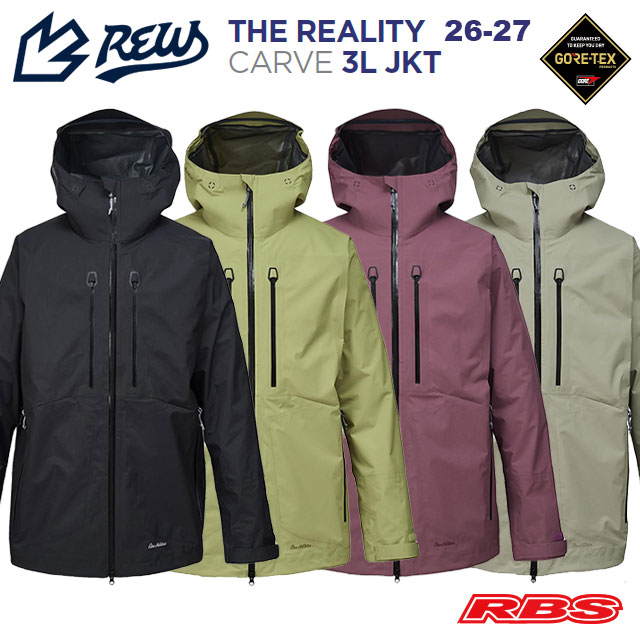 REW 26-27 THE REALITY CARVE 3L JKT GORE-TEX 3LAYER 日本正規品 予約商品