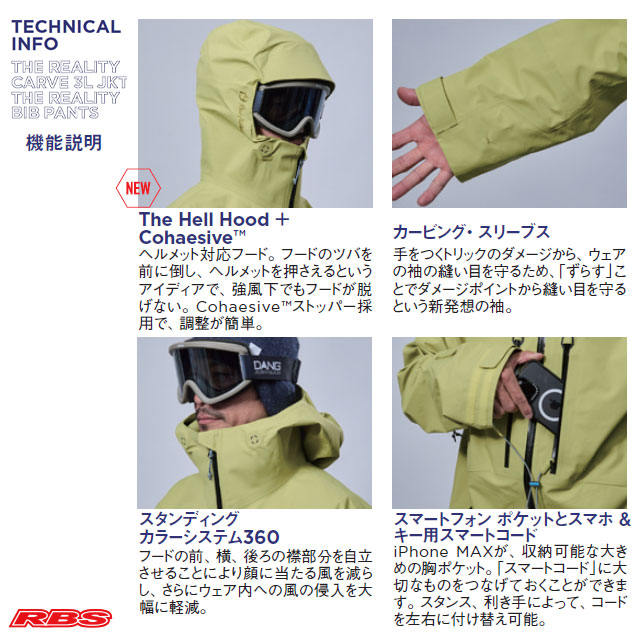 REW 26-27 THE REALITY CARVE 3L JKT GORE-TEX 3LAYER 日本正規品 予約商品