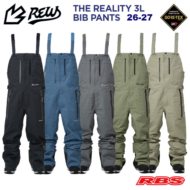 REW 26-27 THE REALITY BIB PANTS GORE-TEX 3LAYER 日本正規品 予約商品