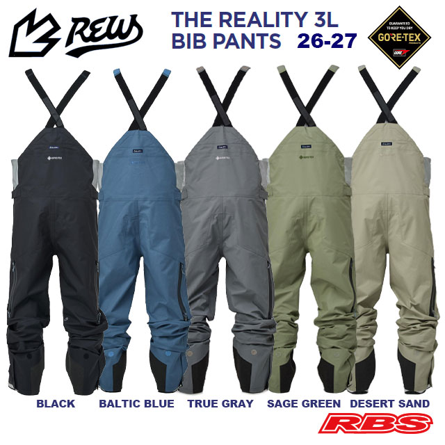 REW 26-27 THE REALITY BIB PANTS GORE-TEX 3LAYER 日本正規品 予約商品