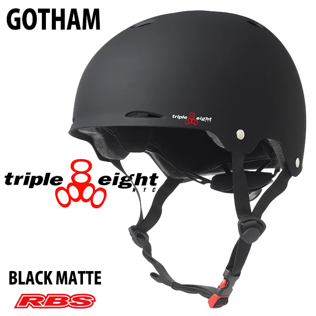TRIPLE8 ヘルメット GOTHAM BLACK MATTE【日本正規品】