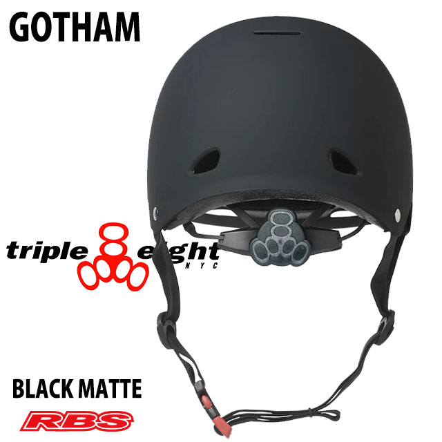 TRIPLE8 ヘルメット GOTHAM BLACK MATTE【日本正規品】