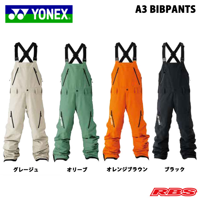 YONEX 24-25 A3 BIB PANTS ヨネックス エースリー ビブパンツ スノーボード ウェア 日本正規品 予約商品